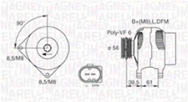 MAGNETI MARELLI 063731394010 Alternator