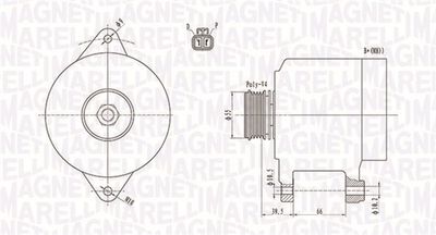 Alternator MAGNETI MARELLI 063731409010