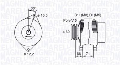 Alternator MAGNETI MARELLI 063731471010