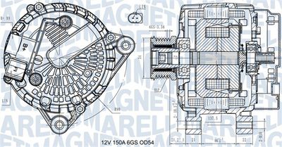 Alternator MAGNETI MARELLI 063731472410