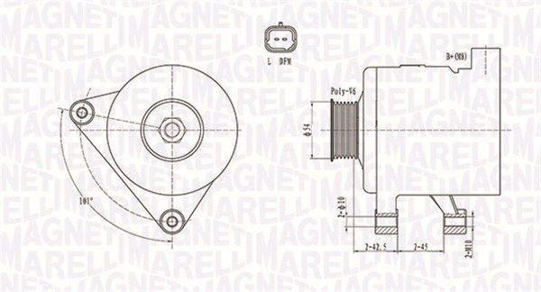 MAGNETI MARELLI 063731498010 Alternator