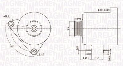 Alternator MAGNETI MARELLI 063731509010