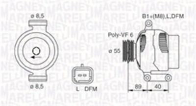 Alternator MAGNETI MARELLI 063731544010