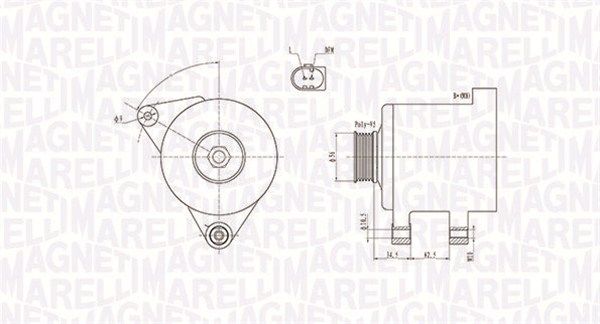 MAGNETI MARELLI 063731546010 Alternator