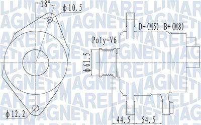 Alternator MAGNETI MARELLI 063731558010