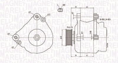 Alternator MAGNETI MARELLI 063731587010