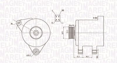 Alternator MAGNETI MARELLI 063731605010