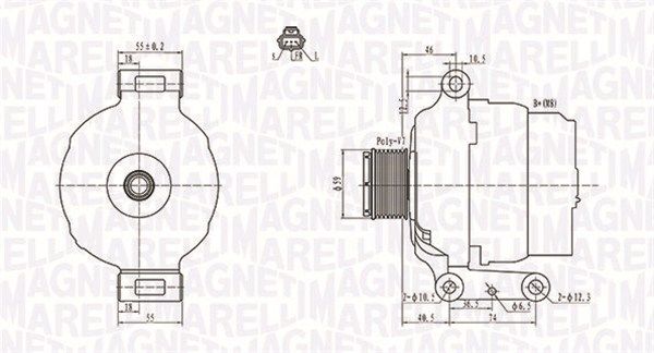 MAGNETI MARELLI 063731639010 Alternator