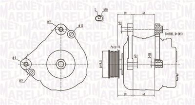 Alternator MAGNETI MARELLI 063731729010