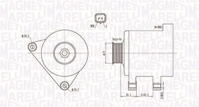 Alternator MAGNETI MARELLI 063731741010