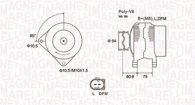 Alternator MAGNETI MARELLI 063731757010