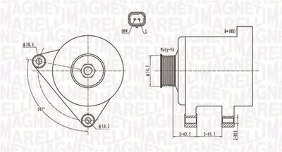 Alternator MAGNETI MARELLI 063731761010