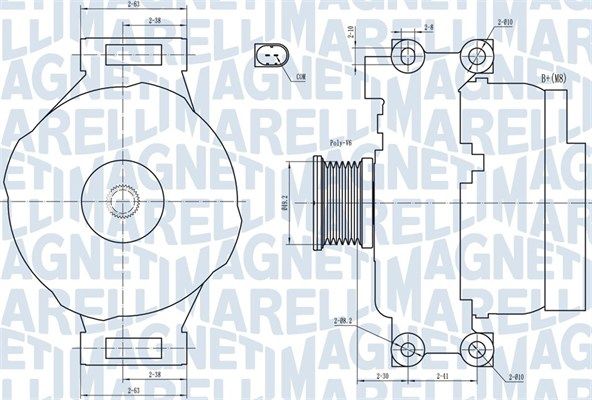 MAGNETI MARELLI 063731773010 Alternator