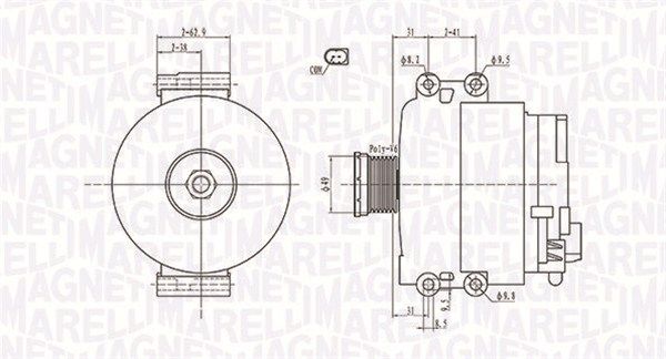 MAGNETI MARELLI 063731774010 Alternator