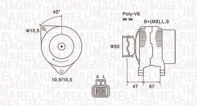 Alternator MAGNETI MARELLI 063731790010