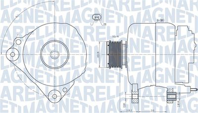 Alternator MAGNETI MARELLI 063731810010