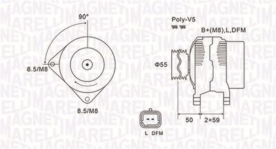 Alternator MAGNETI MARELLI 063731823010