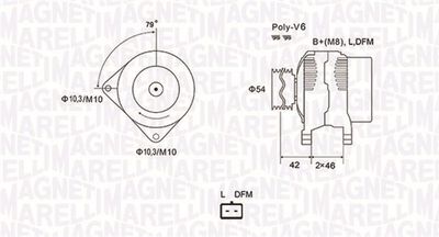 Alternator MAGNETI MARELLI 063731850010