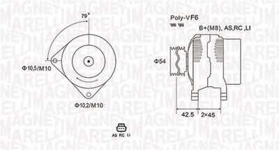 Alternator MAGNETI MARELLI 063731865010