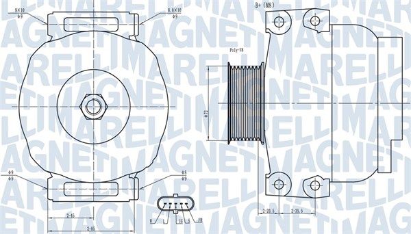 MAGNETI MARELLI 063731880010 Alternator