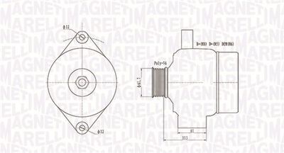 Alternator MAGNETI MARELLI 063731890010