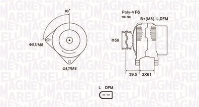 Alternator MAGNETI MARELLI 063731912010