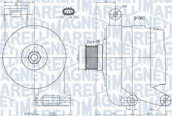 MAGNETI MARELLI 063731926010 Alternator