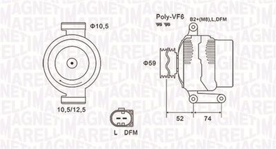 Alternator MAGNETI MARELLI 063731928010