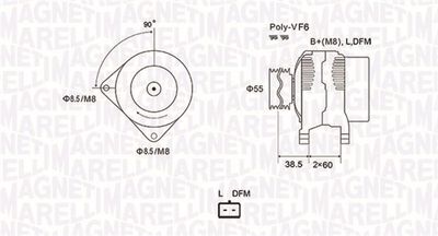 Alternator MAGNETI MARELLI 063731933010