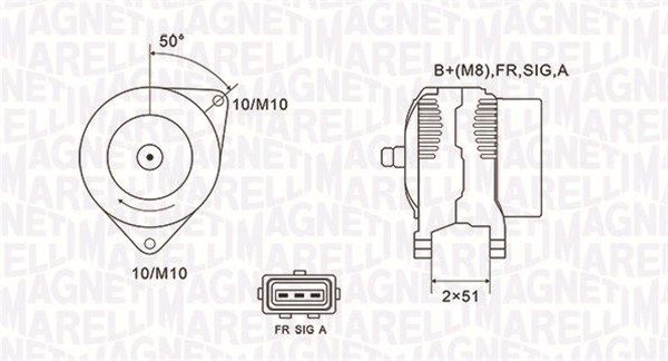 MAGNETI MARELLI 063731941010 Alternator