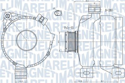 Alternator MAGNETI MARELLI 063731968010