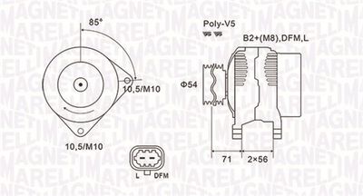 Alternator MAGNETI MARELLI 063731973010