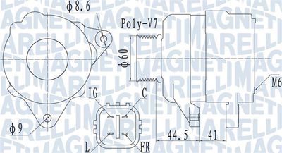 Alternator MAGNETI MARELLI 063731981010