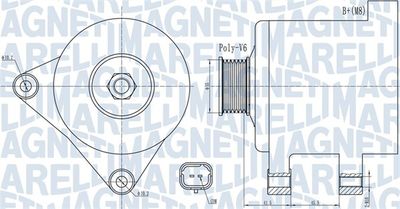 Alternator MAGNETI MARELLI 063732015010