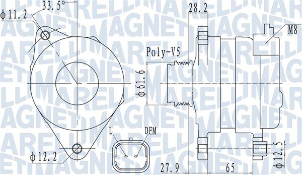 MAGNETI MARELLI 063732016010 Alternator