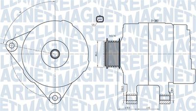 Alternator MAGNETI MARELLI 063732033010