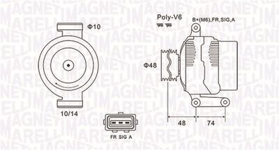 Alternator MAGNETI MARELLI 063732034010