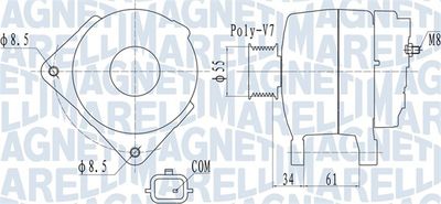 Alternator MAGNETI MARELLI 063732054010