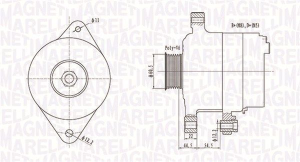 MAGNETI MARELLI 063732062010 Alternator