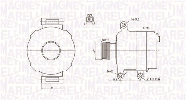 MAGNETI MARELLI 063732109010 Alternator