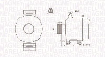 Alternator MAGNETI MARELLI 063732109010