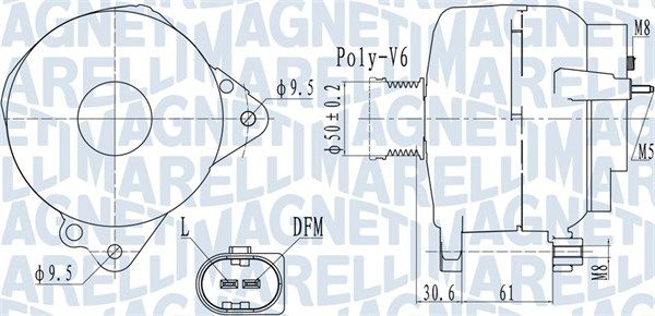 MAGNETI MARELLI 063732118010 Alternator