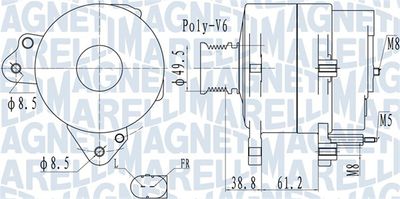 Alternator MAGNETI MARELLI 063732137010