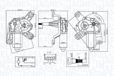 Wiper Motor MAGNETI MARELLI 064070900010