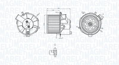 Interior Blower MAGNETI MARELLI 069412200010