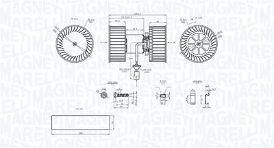 Interior Blower MAGNETI MARELLI 069412208010