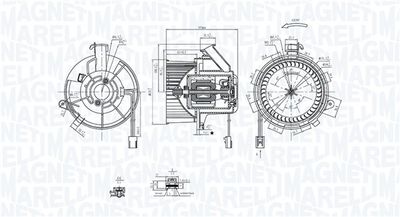 Interior Blower MAGNETI MARELLI 069412290010