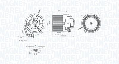 Interior Blower MAGNETI MARELLI 069412298010