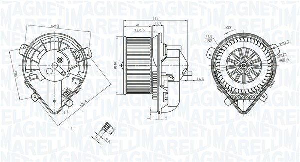 MAGNETI MARELLI 069412403010 Interior Blower