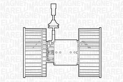 Interior Blower MAGNETI MARELLI 069412534010